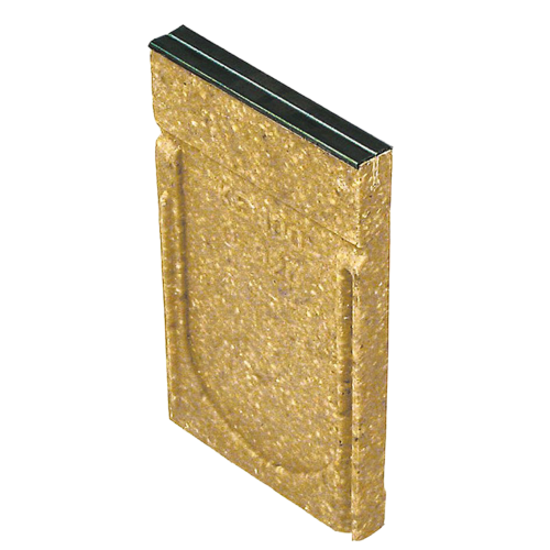 Anrin eindstuk, poly-beton, KE-100, zwarte rand, 25 x 13,6cm