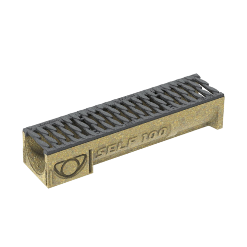 Anrin lijngoot, SELF-100, incl. poly-sleufrooster L=0.50M
