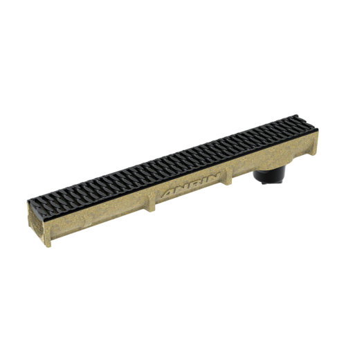 Anrin lijngoot, SELF-100, incl. poly-sleufrooster +uitl L=1M