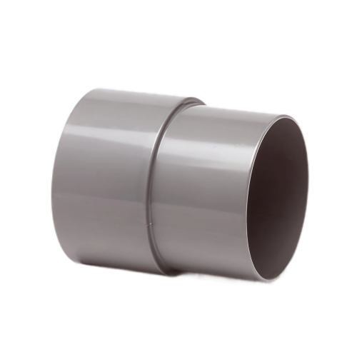 Dyka PVC HWA mof 100mm, grijs, mof/verjongd spie