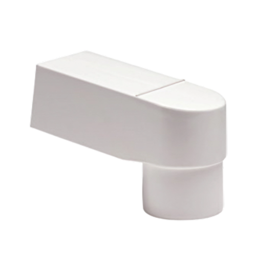 Dyka PVC HWA stadsuitloop 60x100, Ø100 buis, wit