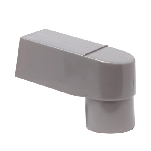 Dyka PVC HWA stadsuitloop 60x100, Ø70-80 buis, grijs