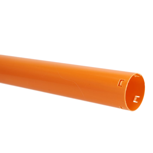 Eindbuis met klik M1 grijs met aangevormde mof, 160mm