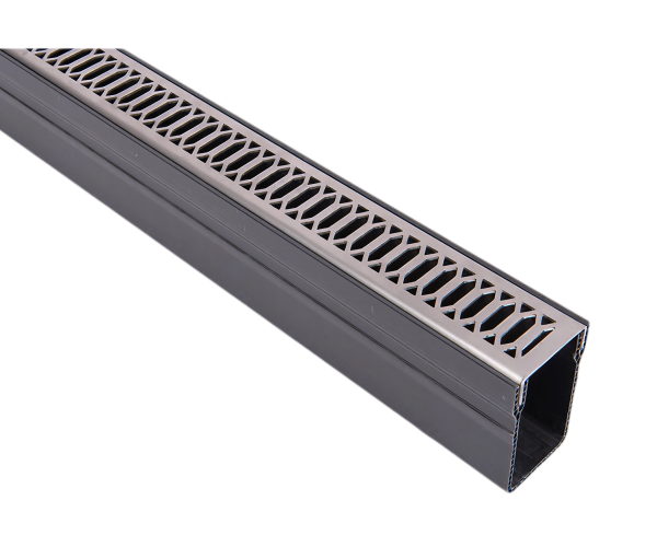 MW Drain 65/100 goot, Viking-Line RVS rooster, L = 1m