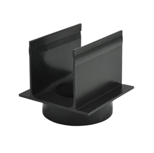 MW Drain 65/100 pvc, verbindingsstuk, + uitloop 75mm
