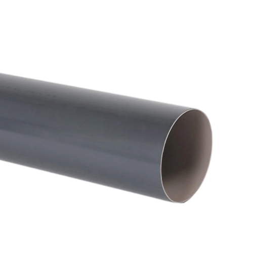 NICOLL Techtan PVC-Ti HWA buis 80mm L= 4m gemofd antraciet