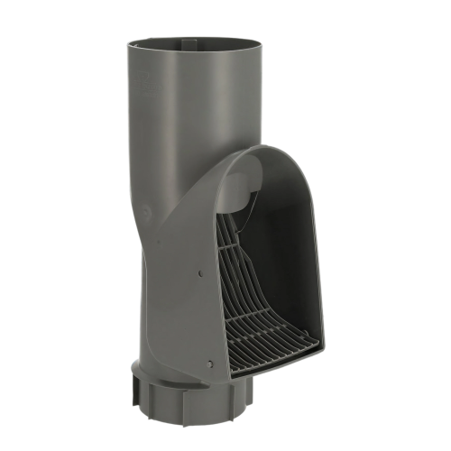 PE Bladscheider 110mm(optie100), voor standleiding, grijs