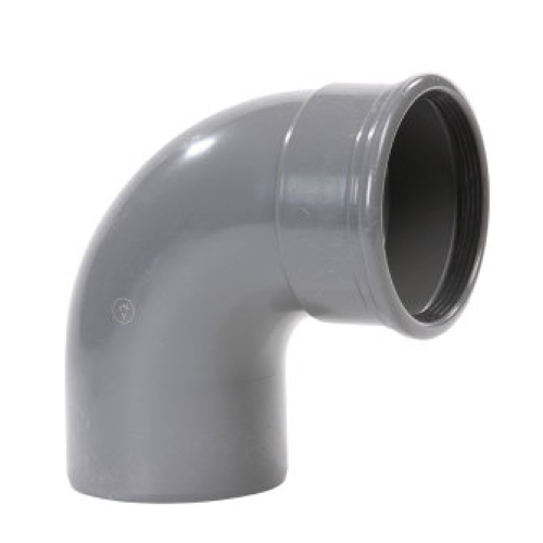 Pipelife pvc bocht m/s 125 87° sn4 gr