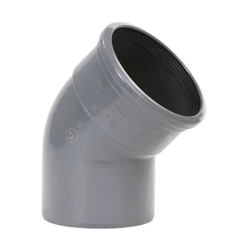 Pipelife pvc bocht m/s 200 45° sn4 gr