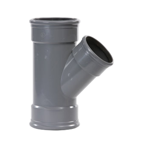 Pipelife pvc t-stuk m/m 160-110 45° sn4 gr