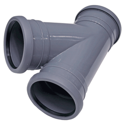 Pipelife Topfit t-stuk 40x40 45gr 3xm grijs