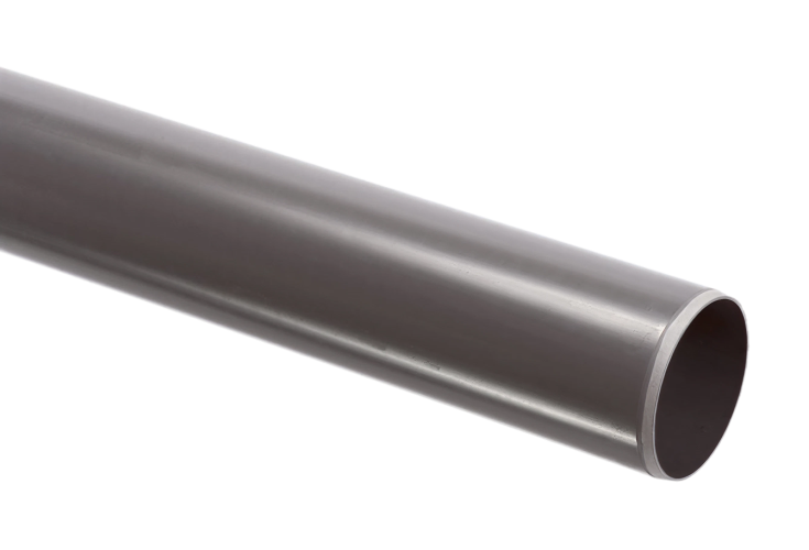 PVC afvoerbuis 50mm, met gladde einden, SN4, L= 4 per mtr