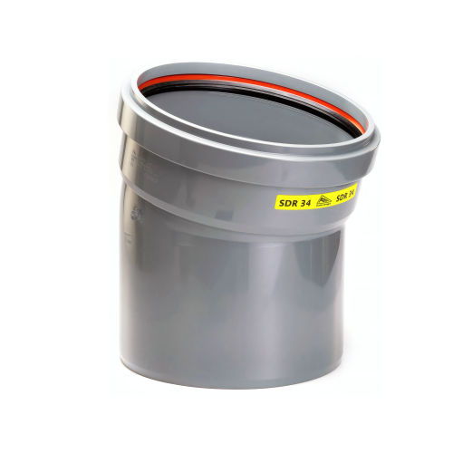 PVC Bocht 15° 160 SN8 M/S