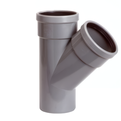 PVC T-stuk 45° 160 SN8 2M/1S