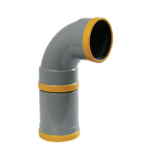 PVC Zett.Bocht 90° 125 SN8 M/M
