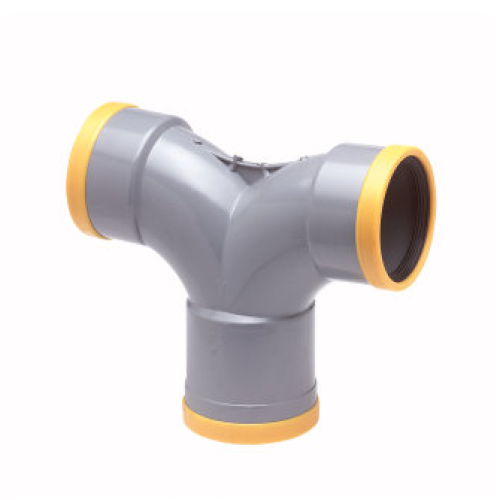 PVC Zett.T-stuk 90° 125 SN8 3M Flx