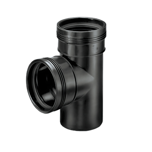 Wavin Wafix PP T-Stuk 88,5° ZW 110x50 2M/S