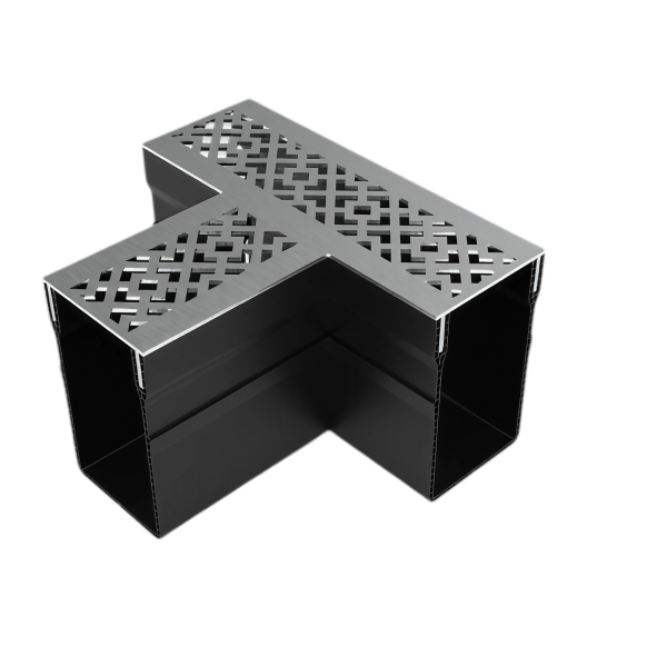 MW Drain 65/100 T-stuk, Diamond-Line RVS rooster