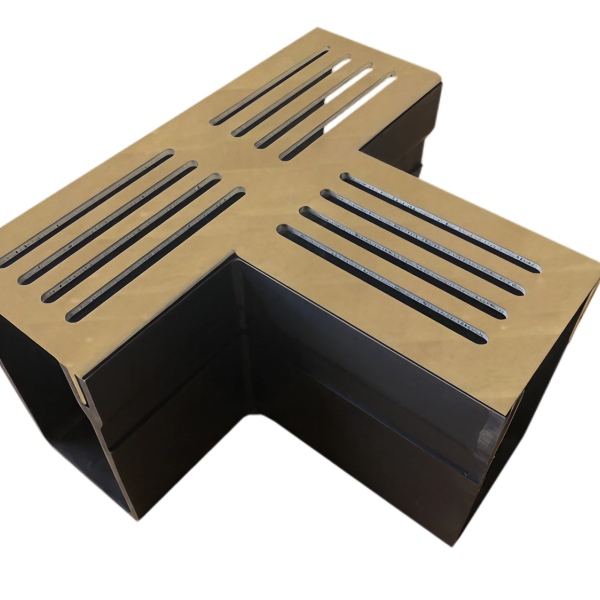 MW Drain 65/100 T-stuk met CorTen staal rooster
