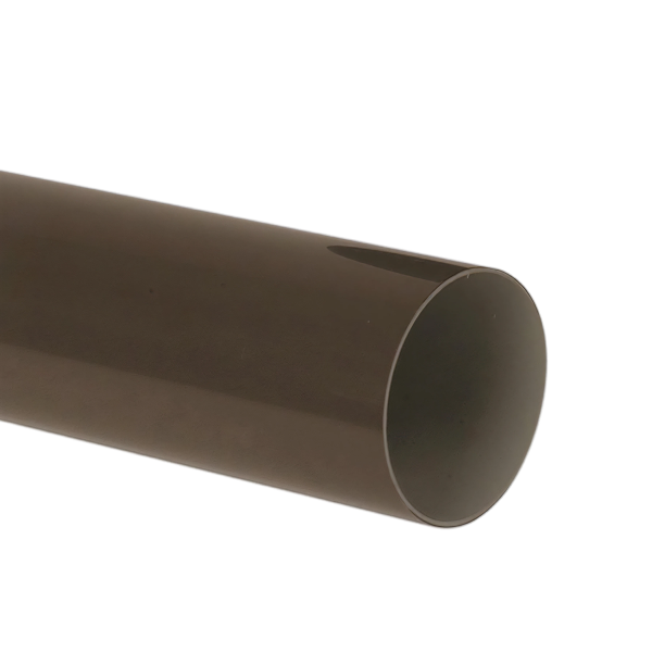 NICOLL Techtan PVC-Ti HWA buis 80mm L= 4m bruin