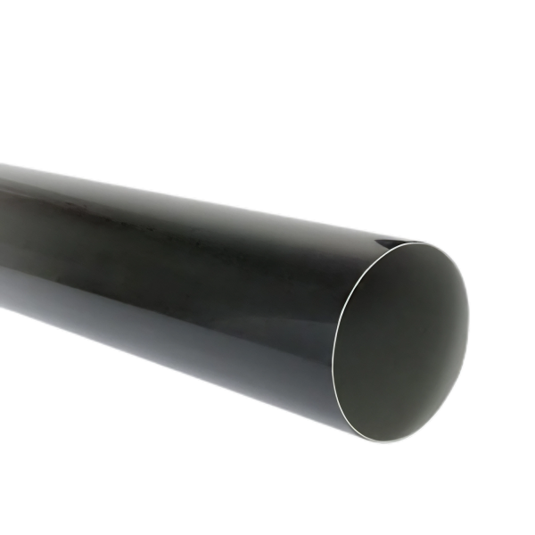 NICOLL Techtan PVC-Ti HWA buis 80mm L= 4m gemofd zwart