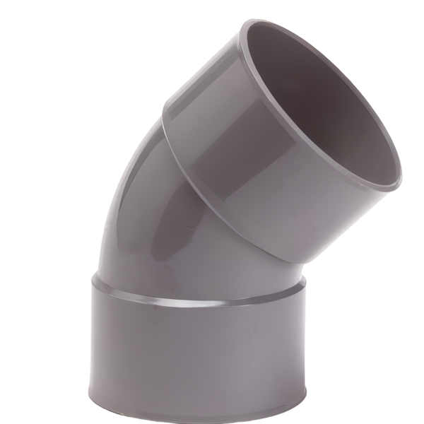 Pipelife lijm bocht 45gr 125mm m/m komo