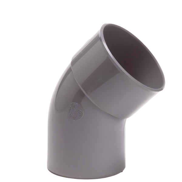 Pipelife lijm bocht 45gr 90mm m/s