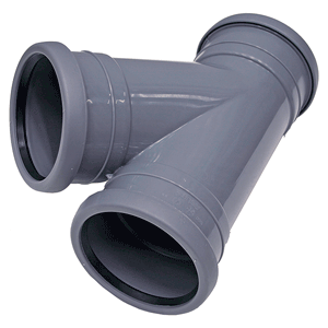 Pipelife Topfit t-stuk 40x40 45gr 3xm grijs