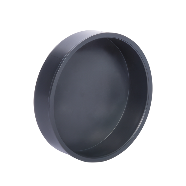 PVC eindkap 75, lijmmof, grijs
